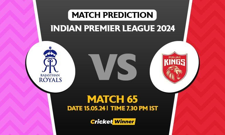 IPL 2024: Match 65, RR vs PBKS Today Match Prediction - Who will win today's IPL match?