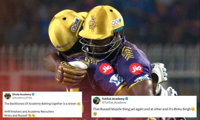 IPL 2024: Netizens go crazy over Russell-Rinku partnership
