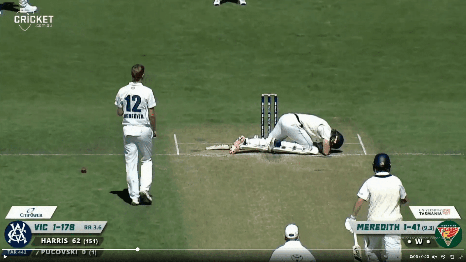 Pucovski Retires Hurt Due to Head Injury in Sheffield Shield Match