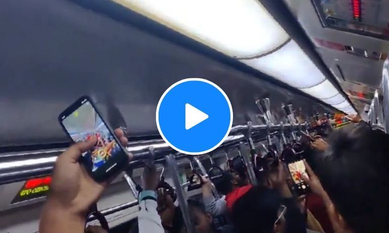 WATCH: Crowd goes crazy in Delhi Metro after Ellyse Perry's heroics in WPL 2024 Eliminator