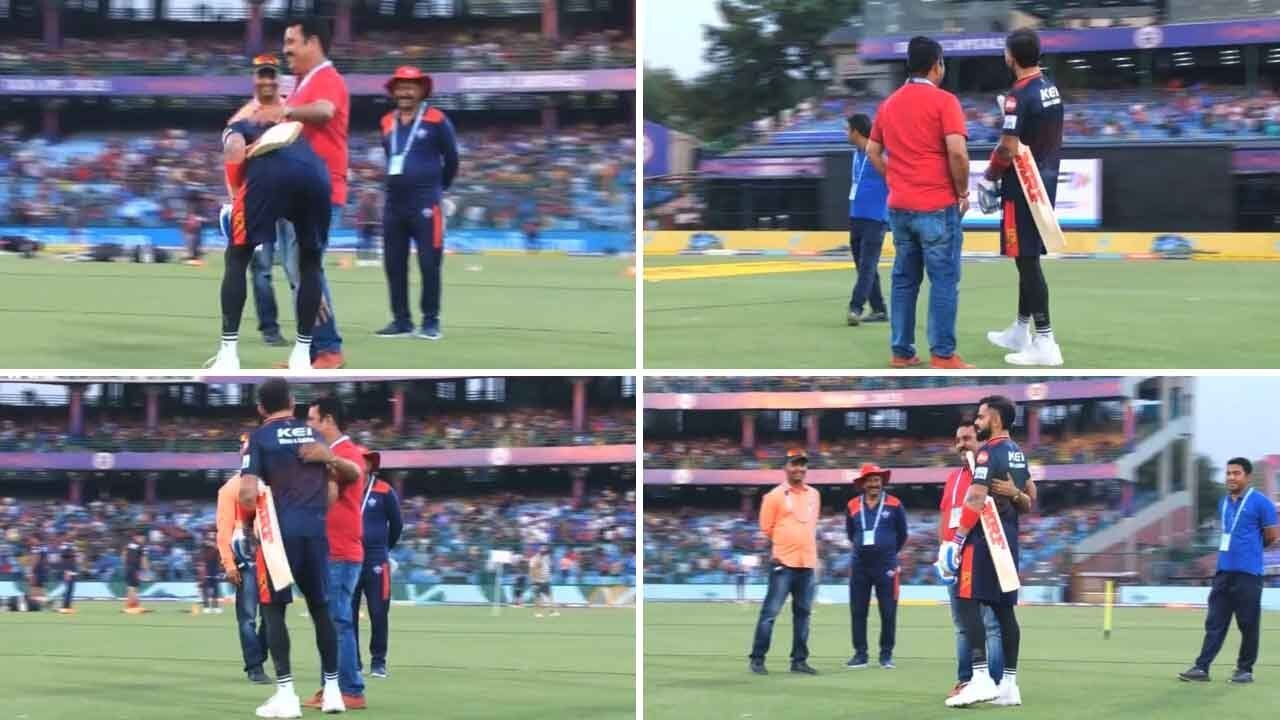 Watch: Virat Kohli touching the feet of his childhood coach