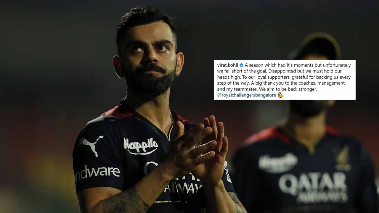 IPL 2023: ‘Disappointed’, Virat Kohli shares heartfelt post after RCB’s exist from the season