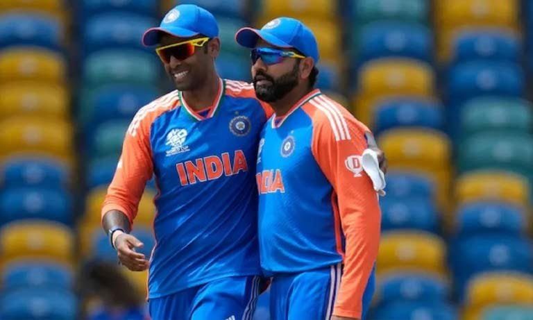 Rohit Sharma makes a funny comment about Suryakumar Yadav's last catch at Maharashtra vidhan bhavan
