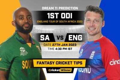 SA vs ENG Dream11 Prediction, Fantasy Cricket Tips, Probable Playing XI, Pitch Report &amp; Injury Updates For 1st ODI