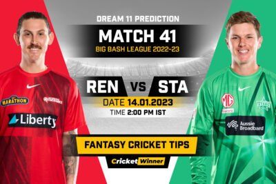 REN vs STA Dream11 Prediction, Fantasy Cricket Tips, Probable Playing 11, Pitch report & injury Updates