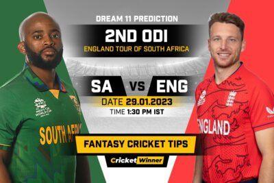 SA vs ENG Dream11 Prediction, Fantasy Cricket Tips, Probable Playing XI, Pitch Report &amp; Injury Updates For 2nd ODI