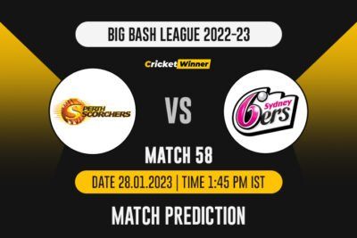 BBL 2022: Qualifier 1, SCO vs SIX Match Prediction- Who Will Win Today's BBL Match Between Perth Scorchers and Sydney Sixers?
