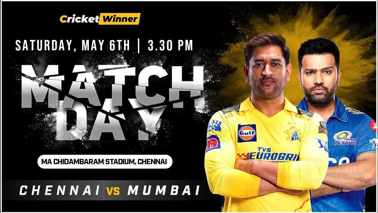 CSK vs MI, IPL 2023: Head-to-Head Record, Stats, and Pitch History at MA Chidambaram Stadium - Cricket Winner