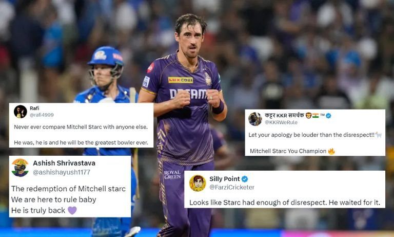 Starc's brilliance against MI bring historic win for KKR; Fans say 'sorry'