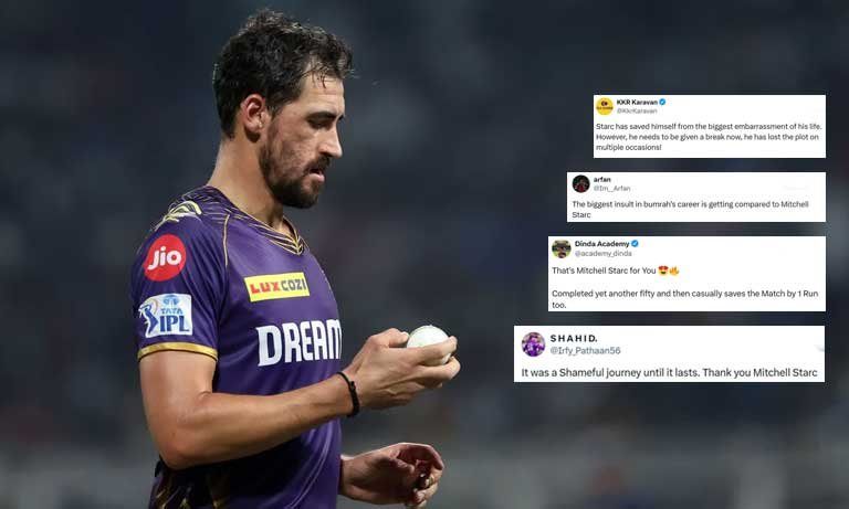 IPL 2024: Fans' disappointment over Starc continues despite KKR's narrow win over RCB