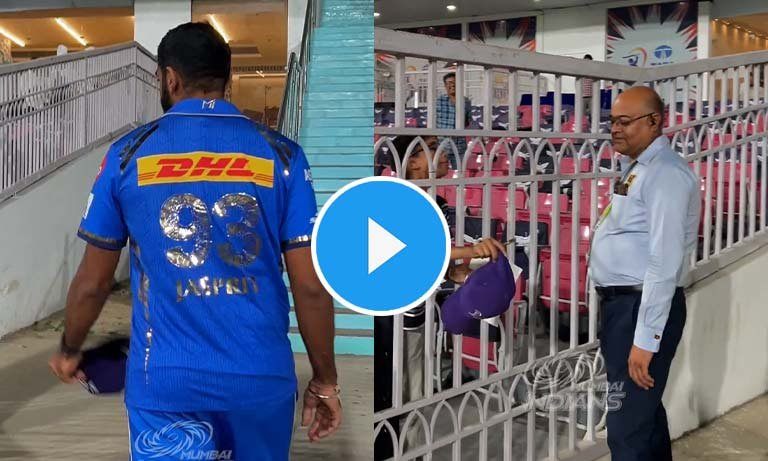 Watch: Jasprit Bumrah hands over purple cap to a little fan