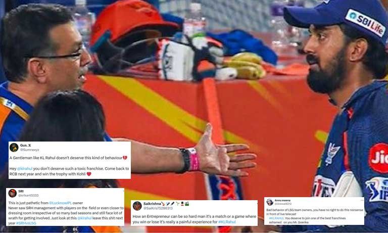 Fans support KL Rahul, question the behaviours of LSG owner
