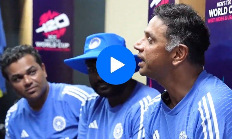[Watch] Dravid thanks Rohit Sharma for the 'call' during his farewell speech