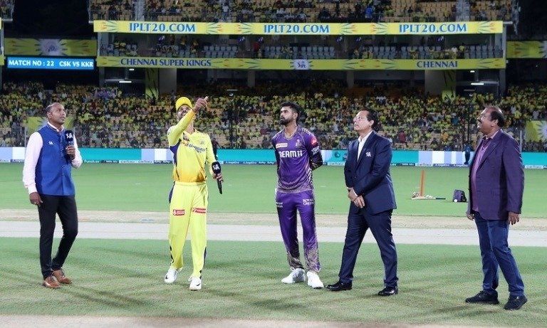 IPL 2024: Chennai Super Kings win the toss against Kolkata Knight Riders; choose to bowl first
