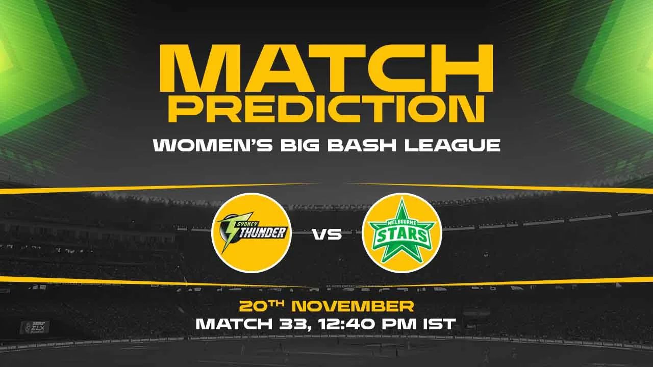 WBBL 2024: 33rd Match, ST vs MS, Match Prediction - Who Will Win Today?