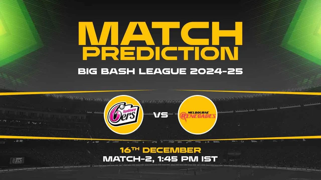 Big Bash League: 2nd Match, SS vs MR, Match Prediction - Who Will Win Today?