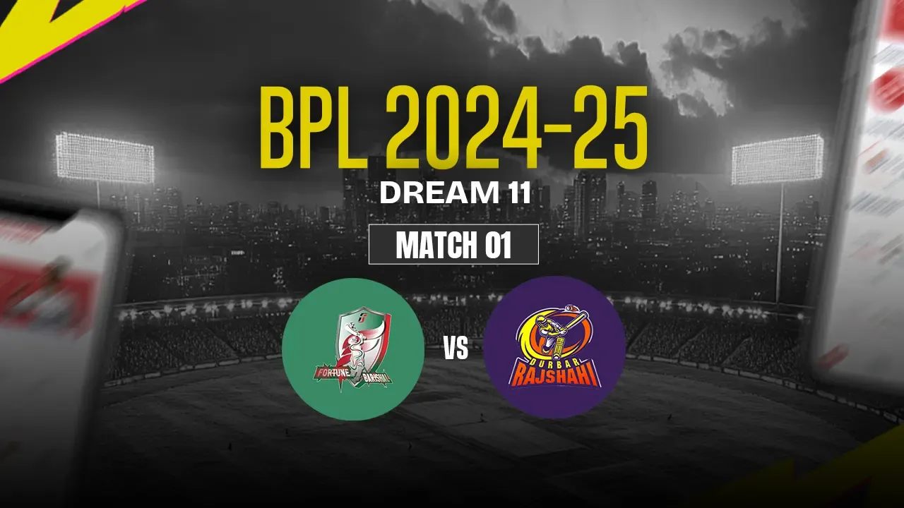 FBA vs DBR Dream11 Prediction, Fortune Barishal vs Durbar Rajshahi, 01st Match