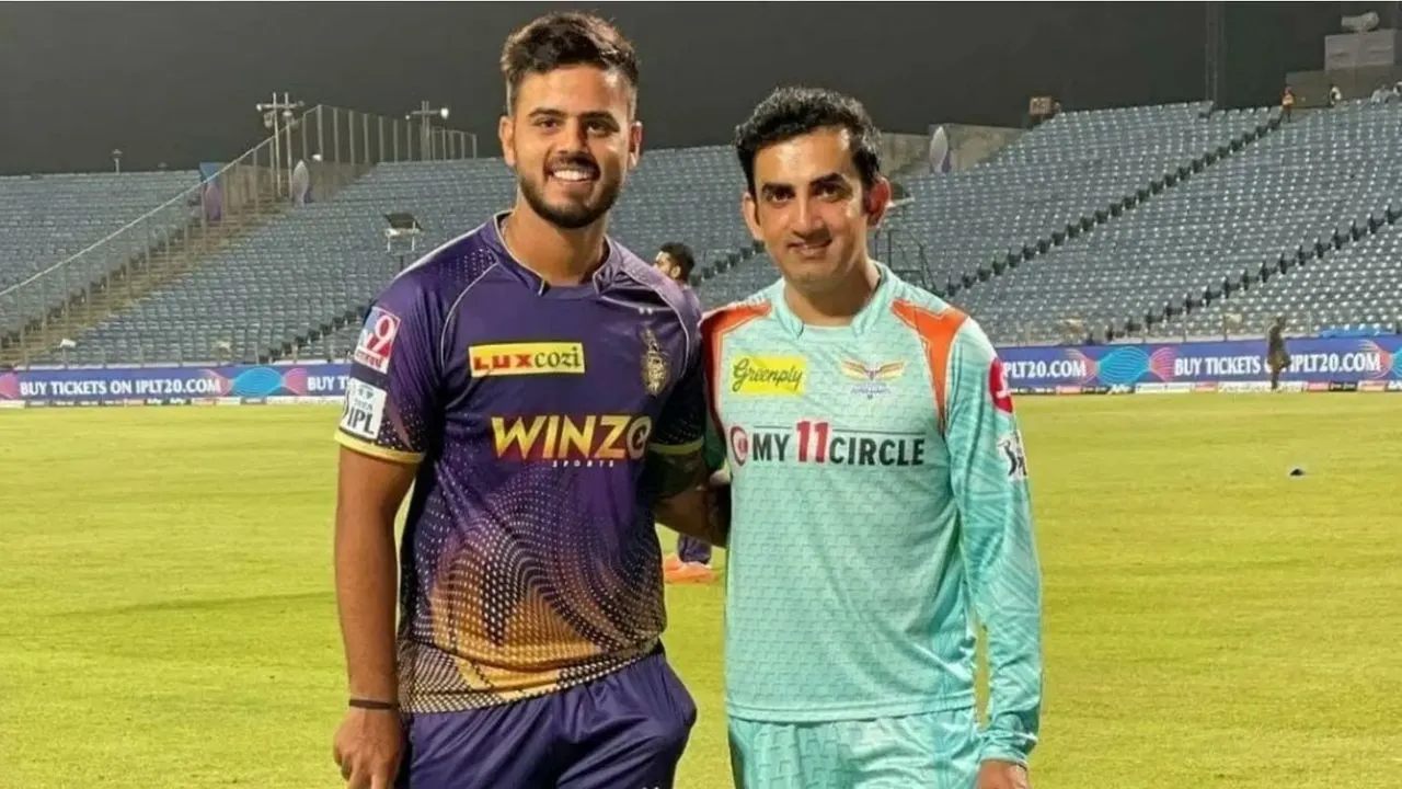 "Gautam Gambhir is a selfless player" Nitish Rana defends Indian head coach