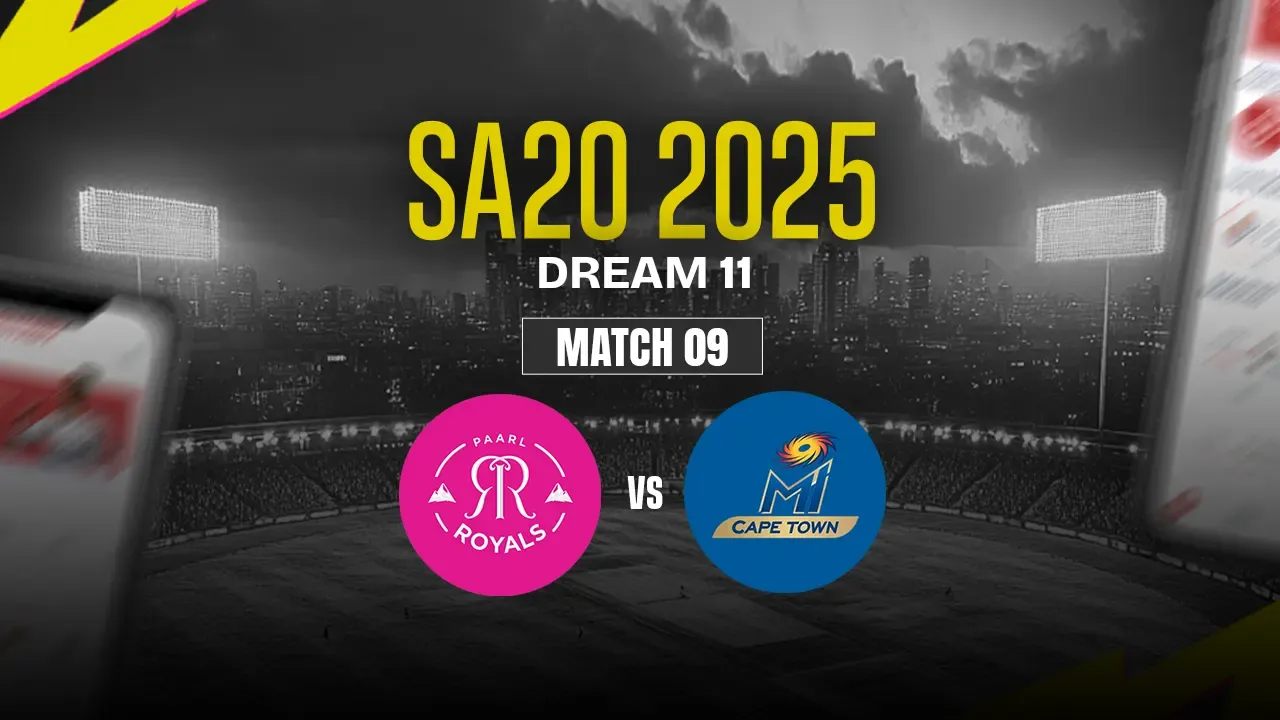 PR vs MICT Dream11 Prediction, Paarl Royals vs MI Cape Town, 09th Match