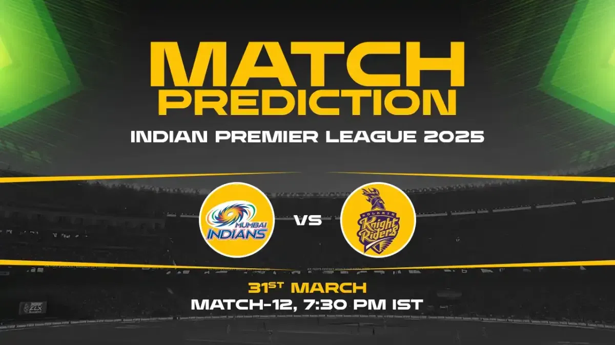 IPL 2025: MI vs KKR Prediction– Match 12