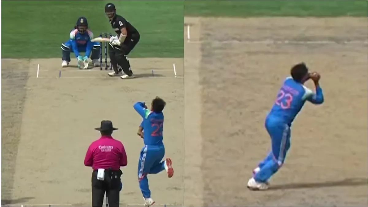 Kane Williamson’s crucial wicket as he falls to Kuldeep Yadav