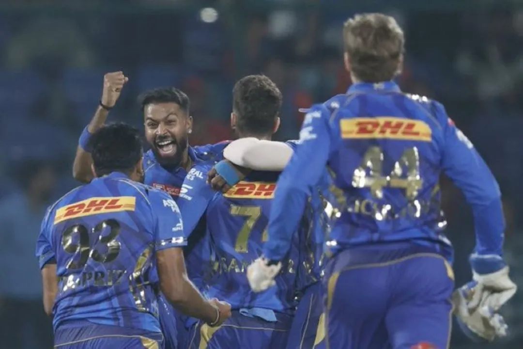 Fans erupt as MI won a nail-biter game against DC in IPL 2025