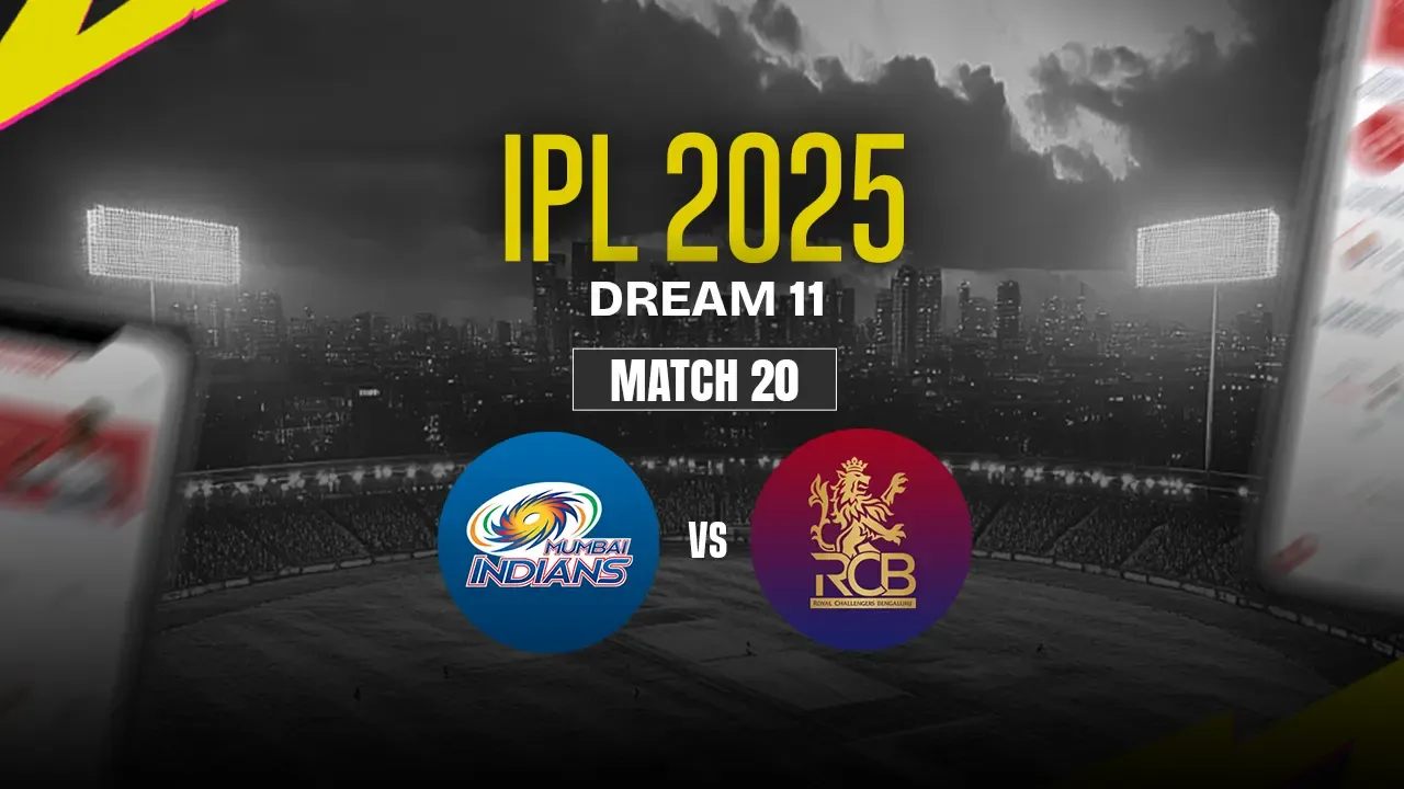 MI vs RCB Dream11 Prediction, Mumbai Indians vs Royal Challengers Bengaluru