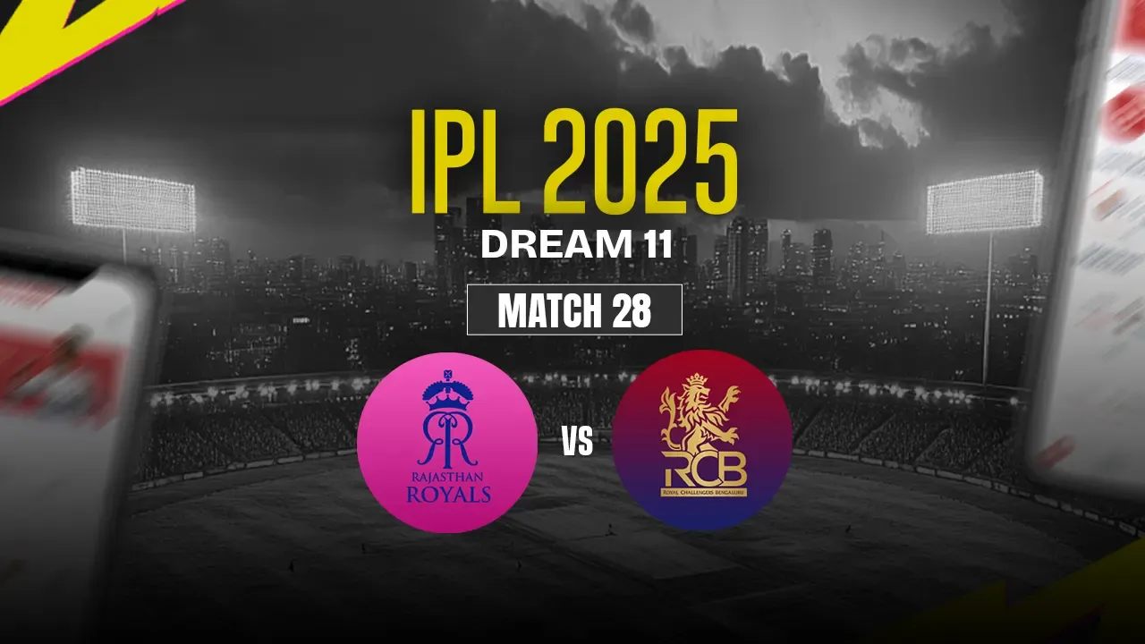 RR vs RCB Dream11 Prediction, Rajasthan Royals vs Royal Challengers Bengaluru