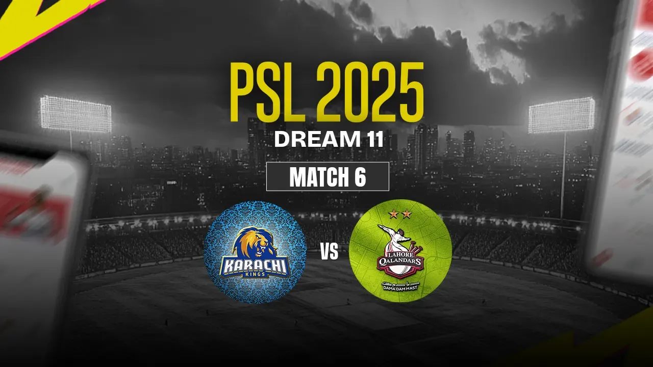 KAR vs LAH Dream11 Prediction, Karachi Kings vs Lahore Qalandars