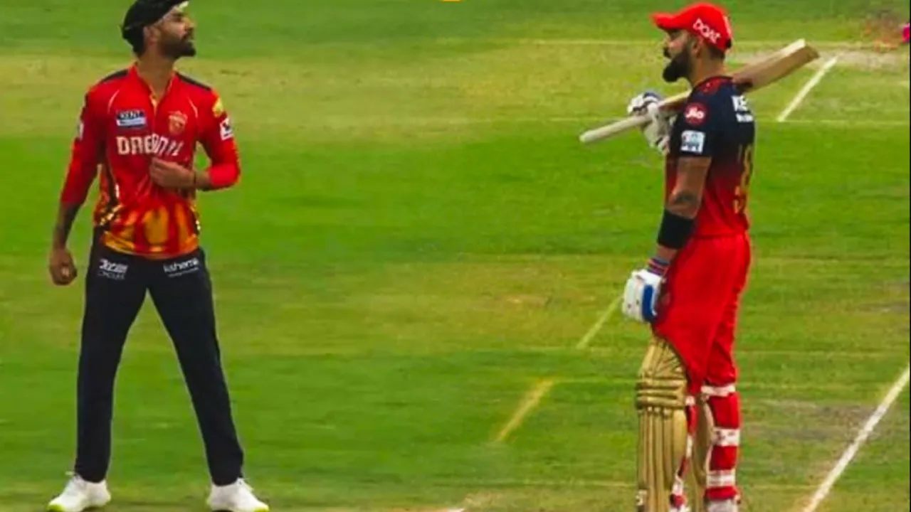 Virat Kohli fight Harpreet Brar
