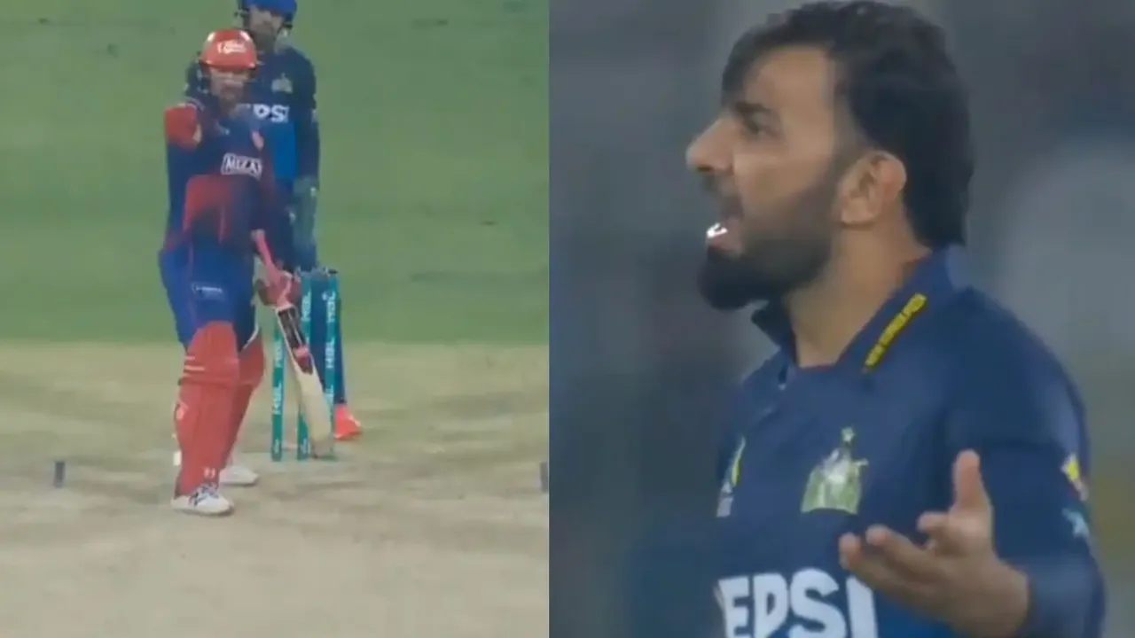Colin Munro and Iftikhar Ahmed fight in PSL 10