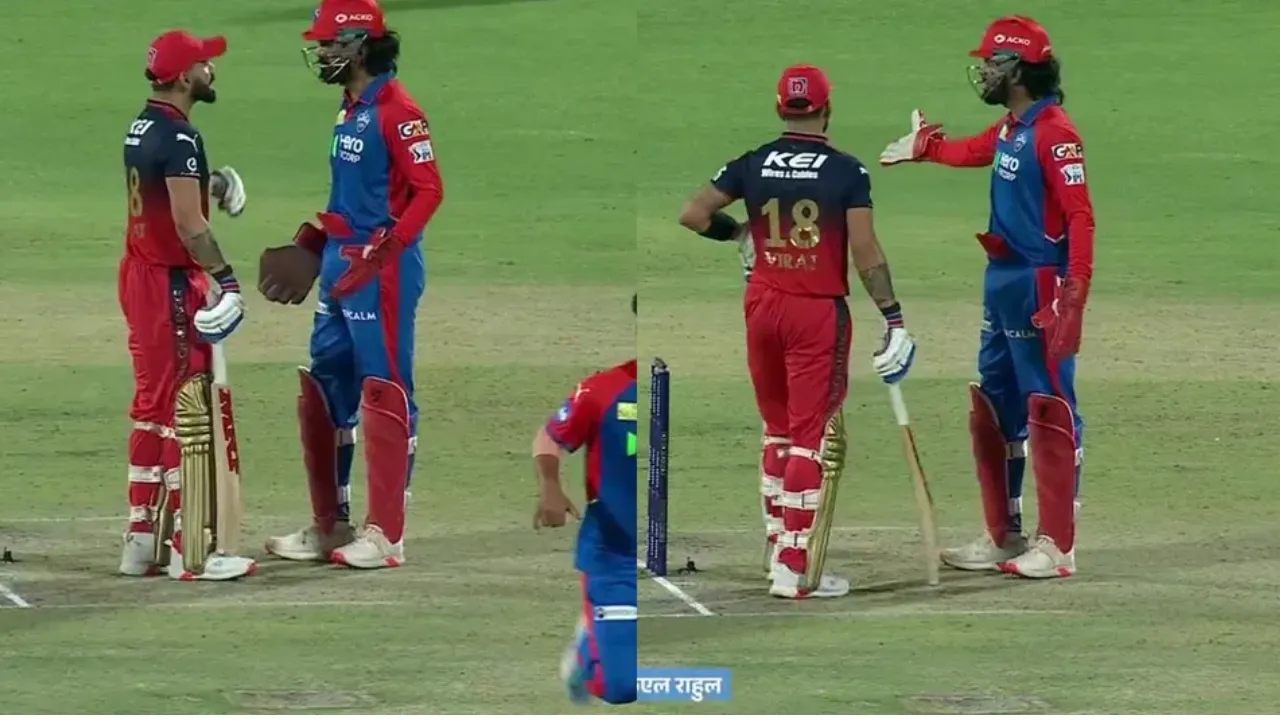 Virat Kohli and KL Rahul fight