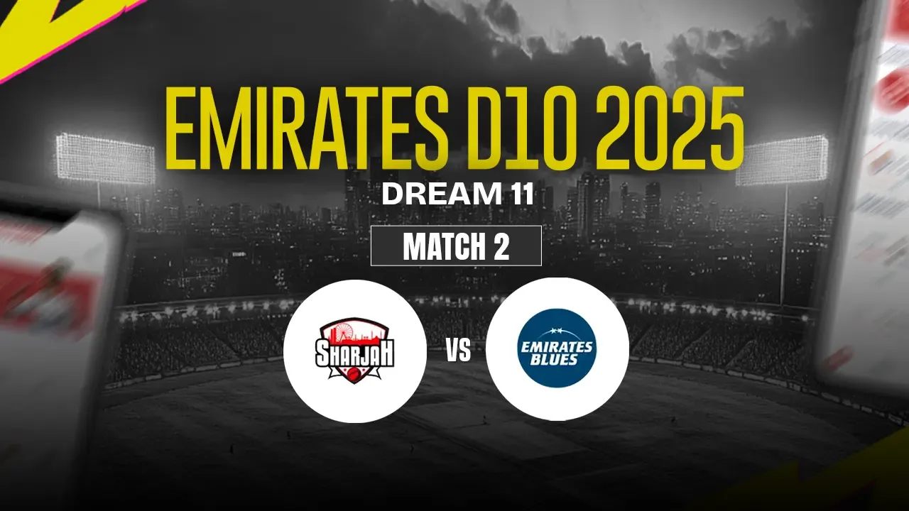 SHA vs EMB Dream11 Prediction, Sharjah vs Emirates Blues