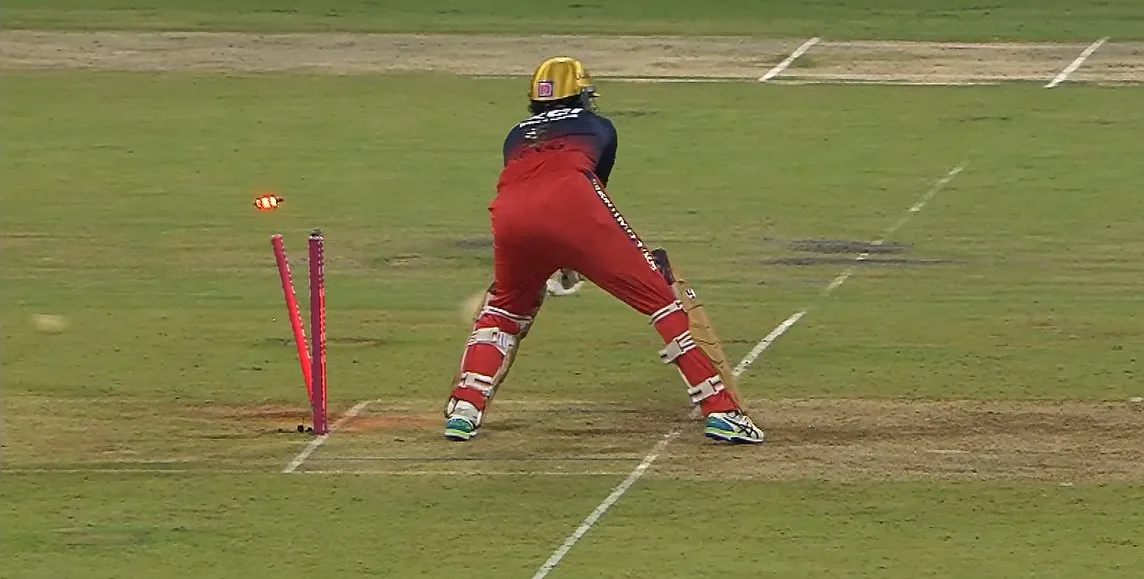 Krunal Pandya Hit Wicket 