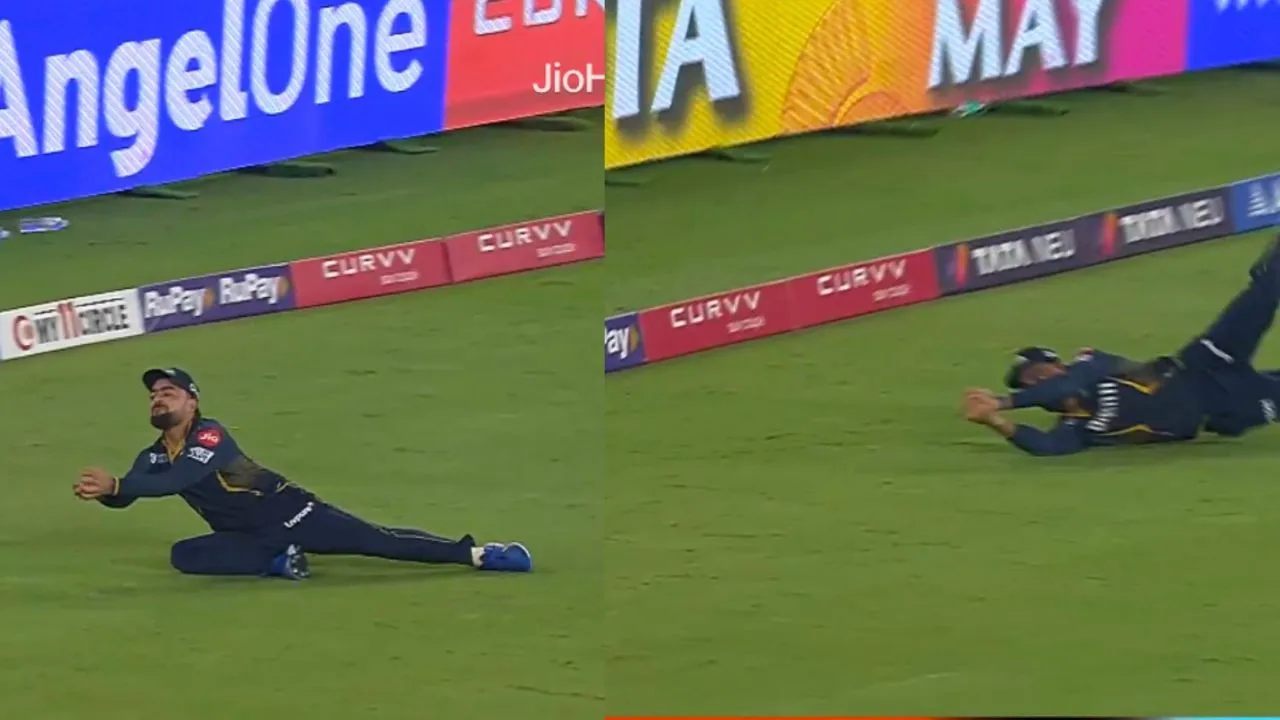 Rashid Khan brilliant catch