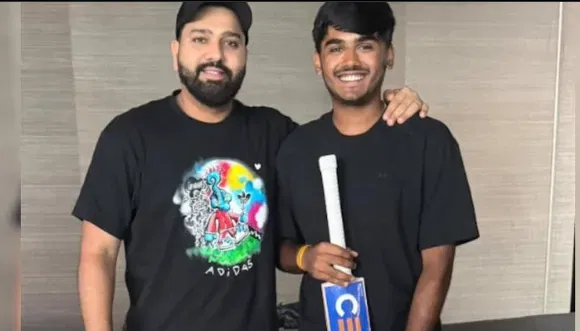 Rohit Sharma and Ayush Mhatre