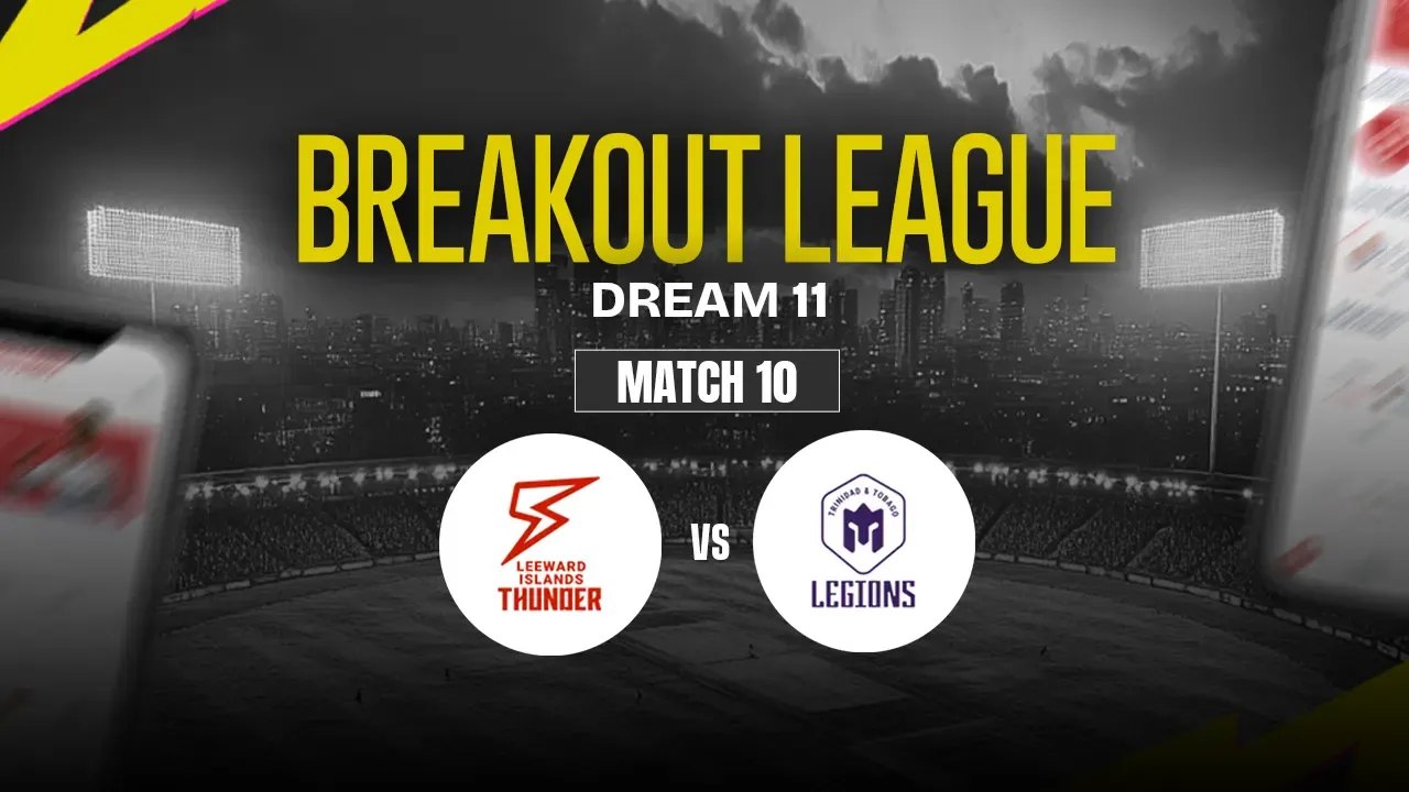 LIT vs TTL Dream11 Prediction, Leeward Islands Thunder vs Trinidad & Tobago Legions
